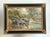 Vintage Zebra Landscape Oil Painting For Sale - Image 14 of 18