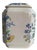 Ceramic Vintage Hand-Painted Floral Ceramic Lidded Jar, Chinoiserie Motif For Sale - Image 7 of 8