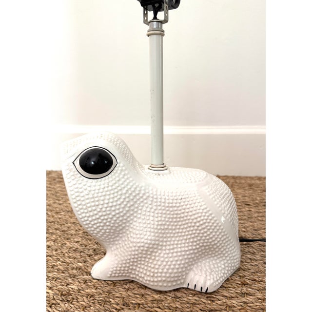 Mid 20th Century Italian Jean Rogers Style Hobnail Frog Lamp For Sale In Miami - Image 6 of 12