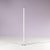 Trapez Chrome Floor Lamp with White Tube by Erwin Egli for Ribag, Switzerland, 1990s For Sale - Image 10 of 12