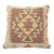 Arteverk Handwoven Afghan Kilim Pillow — Brown & Gold Diamond Medallion For Sale