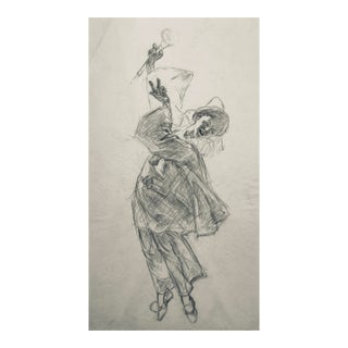 1890s George Tobin Harlequin Drawing For Sale