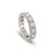Modern Platinum 5.34ct Diamond Cushion Cut Round Pave Halo Diamond Eternity Band Ring, Size 7.5 For Sale - Image 3 of 8