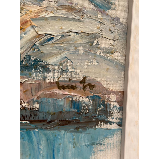 Erik Lo, Landscape, 1960s, Oil on Canvas, Framed For Sale - Image 4 of 18