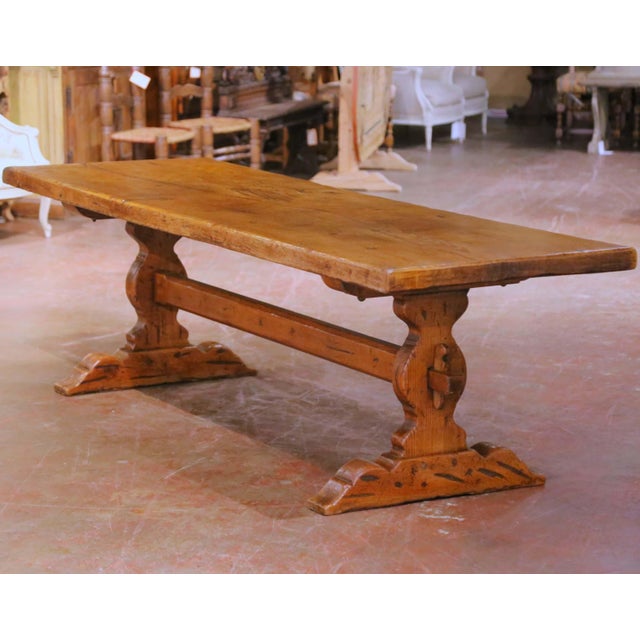 Early 20th Century French Louis XIII Oak and Chestnut Monastery Dining Table For Sale In Dallas - Image 6 of 11