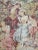 Textile Vintage French Tapestry Wall Hanging with Aubusson Figures, Roses, Sheep and Cherubs For Sale - Image 7 of 12