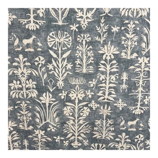 English Designer Lewis & Wood Papyrus Linen Fabric- 1 Yard For Sale