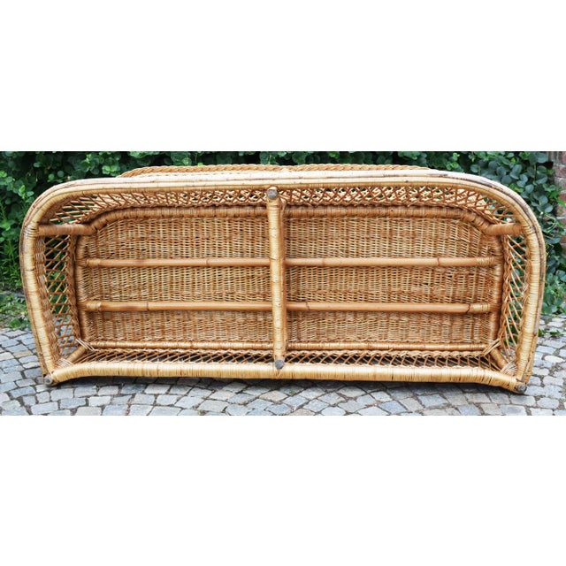 Wood Model WS18 Sofa by John McGuire for McGuire, 1970s For Sale - Image 7 of 8