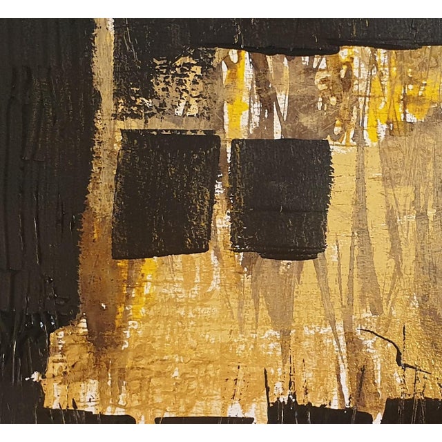 Christian Feltin, The Two Black Squares, Acrylic For Sale - Image 4 of 4