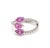 Natural 1.43 cts pink sapphire with 0.32 cts diamond ring in 18k gold For Sale - Image 14 of 18