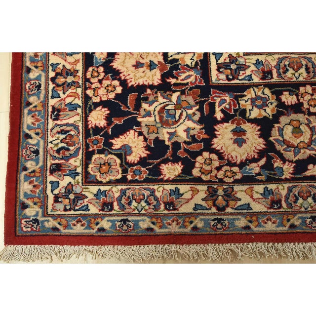 Najafabad Rug 11′ X 17’5” Red Wool Vintage Traditional Hand-Knotted Carpet For Sale - Image 13 of 16