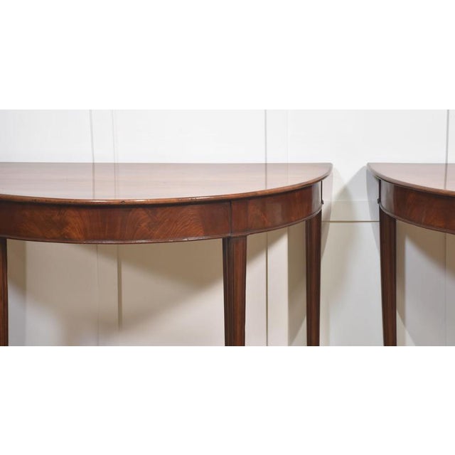 Contemporary Mahogany Hall Tables, Set of 2 For Sale - Image 3 of 9