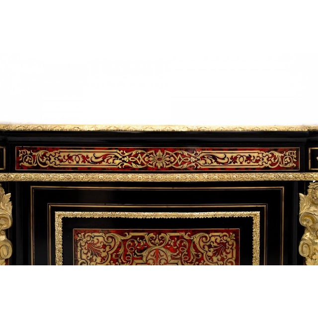 Antique Mid-19th Century Boulle Chest of Drawers, France For Sale - Image 9 of 17
