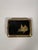 Japanese cigarette case, Meiji era, early 20th century. The case is made of lacquered steel inlaid with gold. One side...