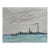 "Industrial Waterfront" Contemporary Cityscape Painting in Gray and Aqua by Mill Valley Artist Mary Anne McKernie For Sale