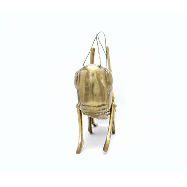 Large Vintage Brass Grasshopper For Sale In Phoenix - Image 6 of 9