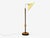 Art Deco Swedish Art Deco, Adjustable Floor Lamp, Birch, Brass, Fabric, Sweden, 1930s For Sale - Image 3 of 12