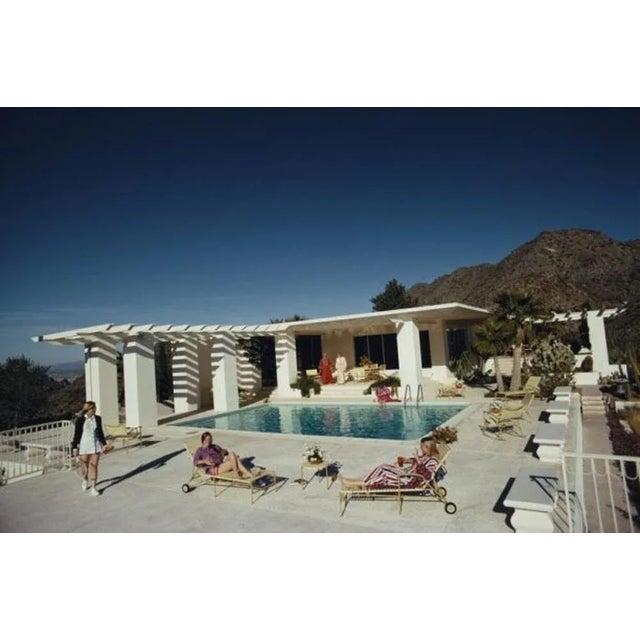 Scottsdale Home 1973 by Slim Aarons Slim Aarons Limited Estate Edition Guests by the pool at the home of Wayne Beal in...