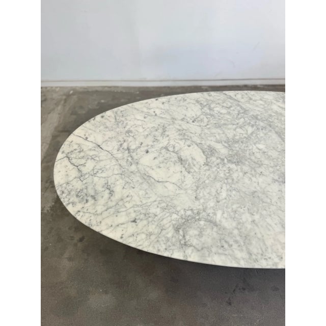 1980s Oval Dining Table With Sculptural Bases - 1 of 1 For Sale - Image 10 of 14