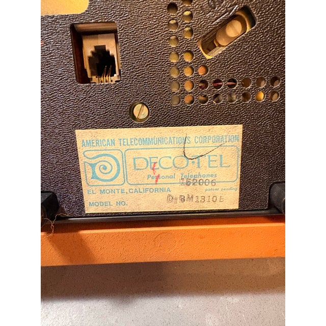Vintage 1974 Deco-Tel Wood Rotary Phone Brass Eagle Western Electric - Works Great For Sale - Image 11 of 11