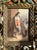 Beautiful antique (or vintage) original, signed hand painted art of porcelain painting with gilded Florentine (probably)...