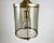 Beautiful Cylindrical Lantern Made Of Smoked Glass And Metal with Engraving. Vintage Lantern made of glass and metal...