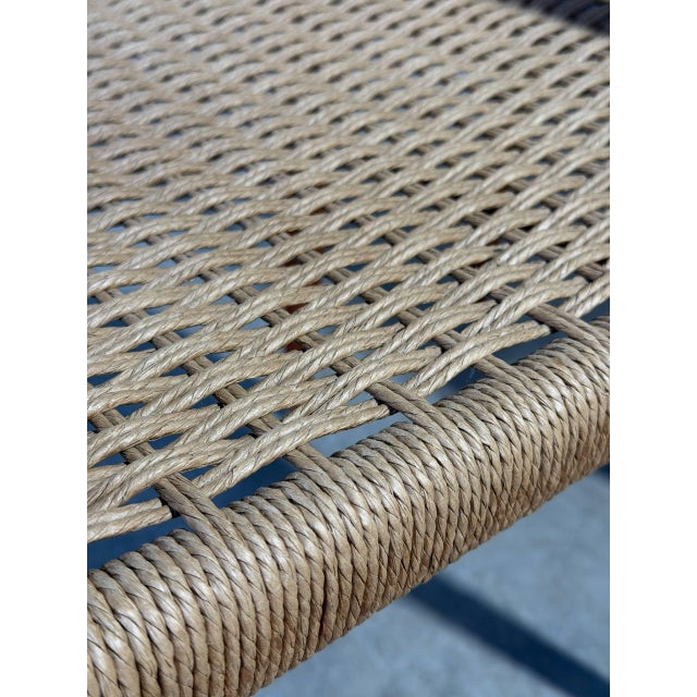 Brown In Style of h.w. Klein for Bramin Teak Woven Cord Dining Armchairs Set of 2 Danish Mid-Century Modern 1960s For Sale - Image 8 of 11