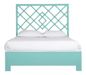 Darien Bed Queen - Turquoise