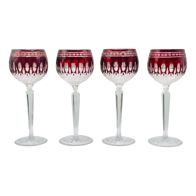 Vintage Crystal Glasses from Waterford, 1980s, Set of 4 For Sale