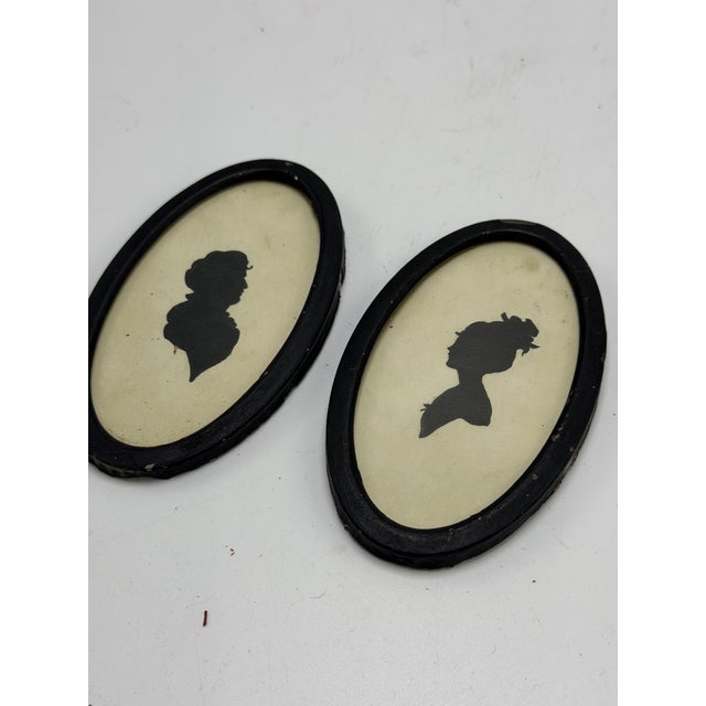 1930s Vintage Silhouettes, Set of Two For Sale - Image 5 of 7