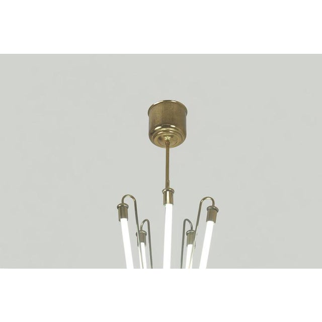 Neon Lamp in Brass, 1950 For Sale - Image 5 of 9