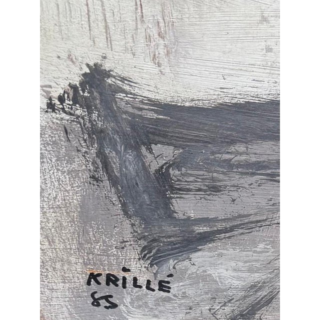 Jean Krillé’s paintings are known for their expressive use of color and dynamic, abstract forms, blending realism with...