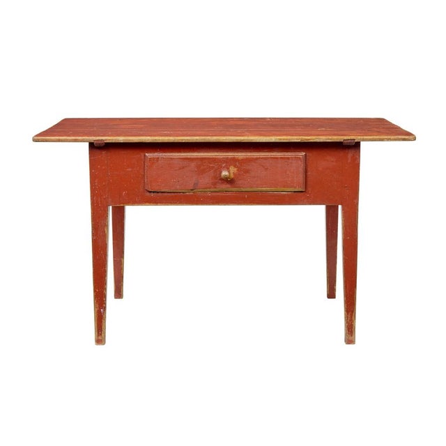 Swedish Painted Pine Table, 1860 For Sale - Image 6 of 11