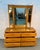 Vintage Modern Solid Oak Six-Drawer Dresser W/ Tri-Fold Mirror For Sale - Image 10 of 17