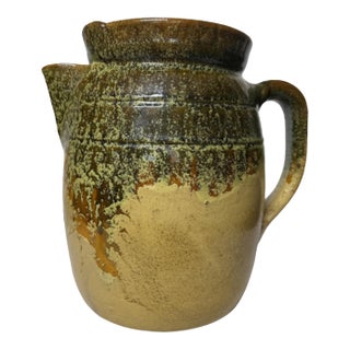 Attributed CC Cole Pottery Nc Lidded Coffee Pot, Mid-20th Century For Sale