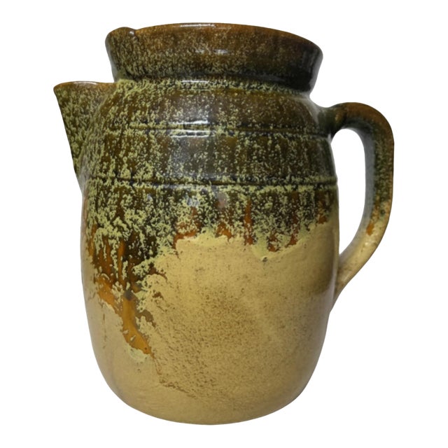 Attributed CC Cole Pottery Nc Lidded Coffee Pot, Mid-20th Century For Sale