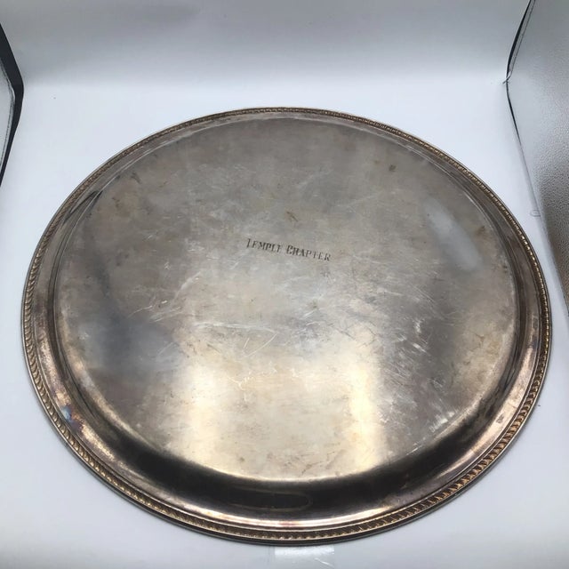 F. B. Rogers Silver Plated Serving Platter, 874 For Sale - Image 12 of 13