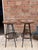 Mid-Century Modern Mid-Century High Bar Stools in Metal and Rattan by Dirk Van Sliedregt for Rohé Noordwolde, 1950s, Set of 2 For Sale - Image 3 of 4