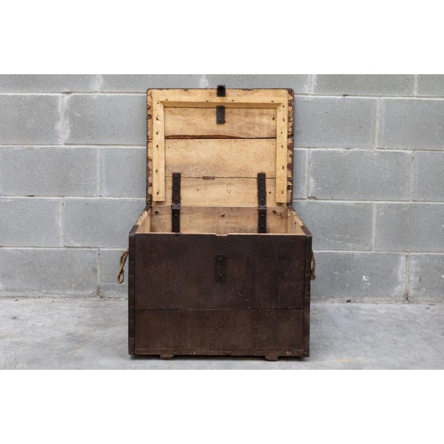 Wood Wooden Crate, Early 20th Century For Sale - Image 7 of 11