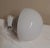 Antique German Wall Lamp with White Porcelain Base and Opaque White Glass Shade, 1930s For Sale - Image 4 of 7