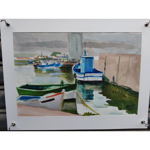 Watercolor by Michel Roubille, 1985. Nephew of the renowned Auguste Jean-Baptiste Roubille, he inherited his uncle's...