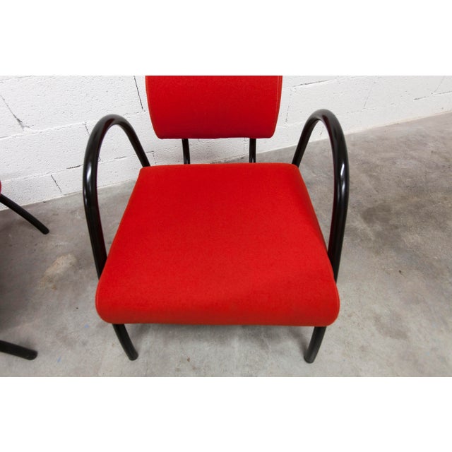 Red Sofa and Armchairs, 2001, Set of 3 For Sale - Image 4 of 18