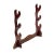 Chinese Reddish Brown Wood Horizontal Pen Brush Holder Display Rack For Sale - Image 4 of 5