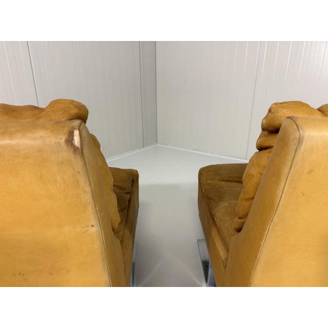 Special Lounge Chairs in Leather and Chrome, 1960s, Set of 2 For Sale - Image 10 of 18