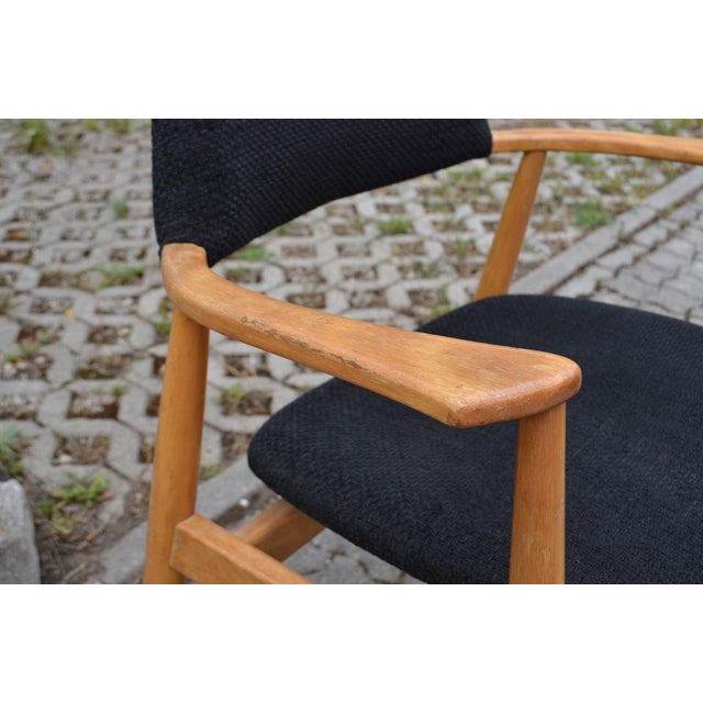 Black Model 411 Armchair by Hartmut Lohmeyer for Wilkhahn, 1950s, Set of 4 For Sale - Image 8 of 18