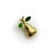 Modern 1970s 18k Gold Vintage Pear Diamond and Enamel Charm For Sale - Image 3 of 10