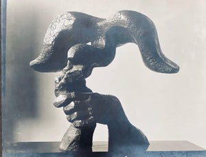 Marc Vaux, Vintage Silver Gelatin Photograph Jacques Lipchitz Bronze Sculpture Photo Signed, 1933