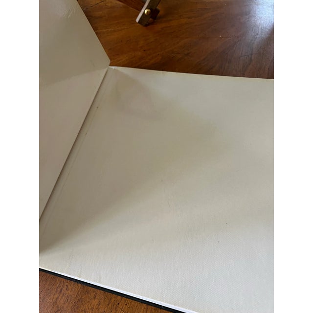 Black 1970s Black Lacquer Pagoda Etched Album For Sale - Image 8 of 9