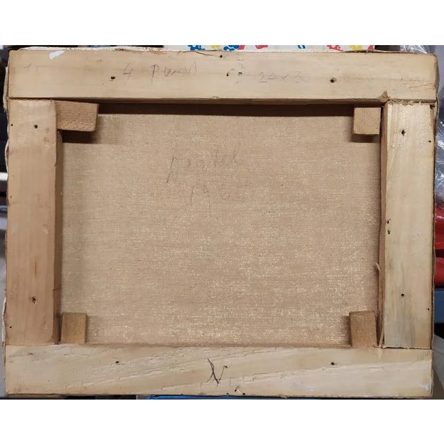 Modern Anton Lutghering Dartel, Composition, Oil on Canvas, 1964 For Sale - Image 3 of 5