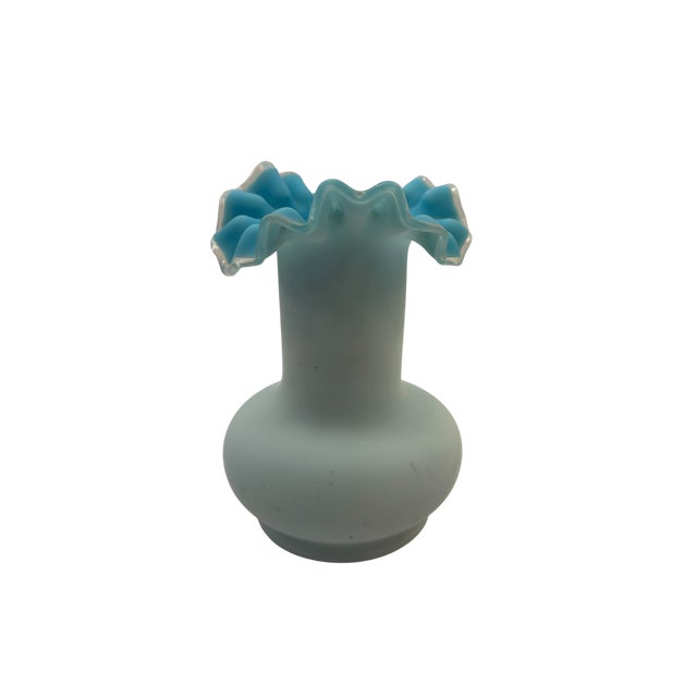 Late 19th Century Blue Art Glass Vase For Sale In Indianapolis - Image 6 of 14